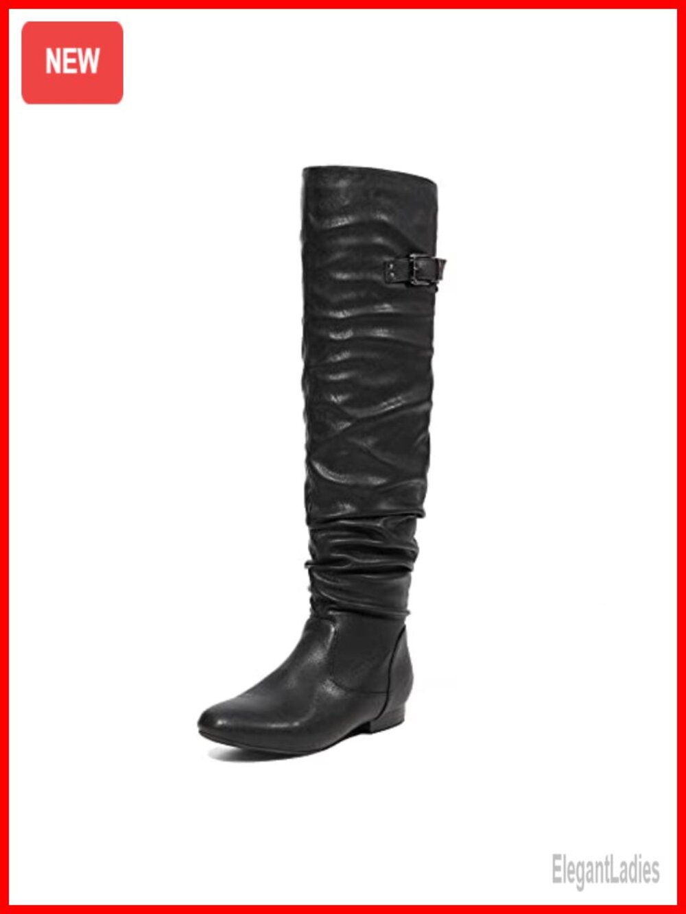 Over The Knee Flat Thigh Boots Faux Fur Lined Lace Up